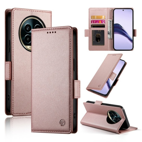 Чехол-книжка Side Buckle Magnetic Frosted Leather для Realme 13 Pro / 13 Pro+ Global - золото