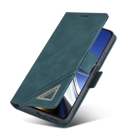 Чехол-книжка Forwenw Dual-side для Xiaomi Poco X4 Pro 5G - темно-голубой