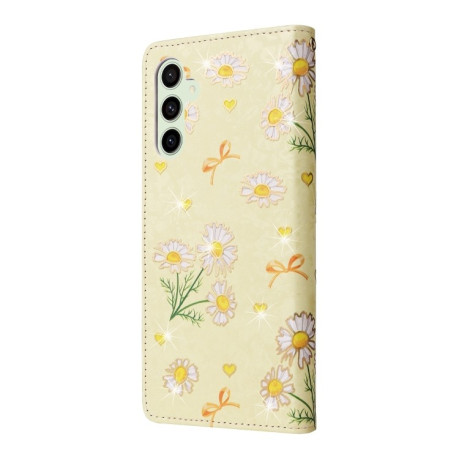 Чехол-книжка Bronzing Painting RFID для Samsung Galaxy S24 FE 5G - Daisy