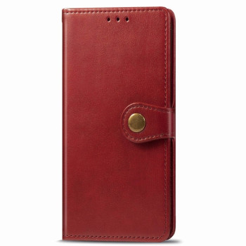 Чехол-книжка Retro Solid Color на Samsung Galaxy Note10 Lite / A81 / M60s -красный