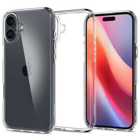 Оригинальный чехол Spigen Ultra Hybrid для iPhone 16 - Clear