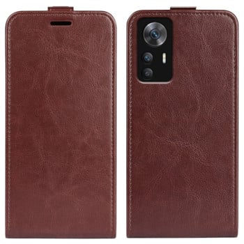 Фліп-чохол R64 Texture Single на Xiaomi 12T/12T Pro/Redmi K50 Ultra - коричневий