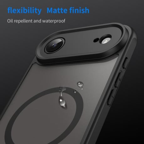 Чехол Fan Dun Series гибрид Frosted с Magsafe на iPhone Air - черный