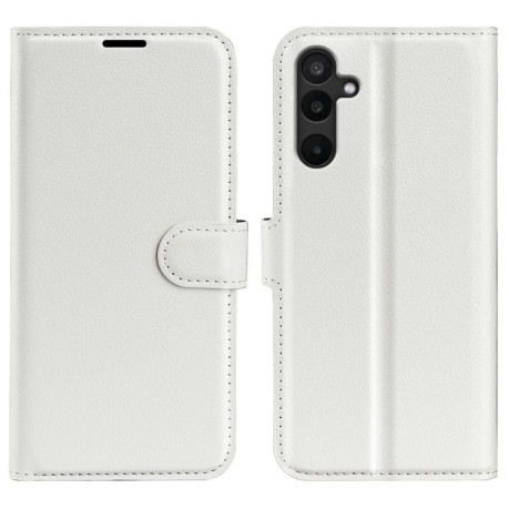 Чехол-книжка Litchi Texture Horizontal Flip Leather на Samsung Galaxy M16 / F16 - белый