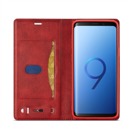 Чехол-книжка  LC.IMEEKE LC-001 на Samsung Galaxy S9 - красный