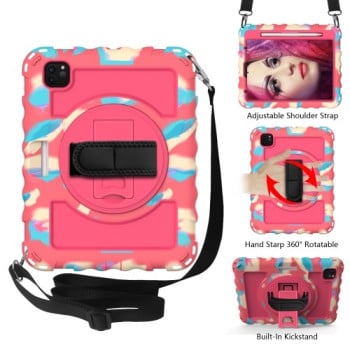 Протиударний чохол 360 Degree Rotation Combination на iPad Air 10.9 2022/2020 - рожевий