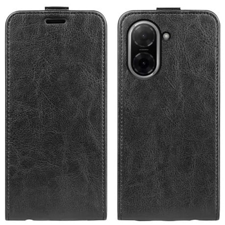 Флип-чехол R64 Texture Single на Xiaomi Redmi A5 4G 173.3mm 5G / 4G EU 173mm - черный