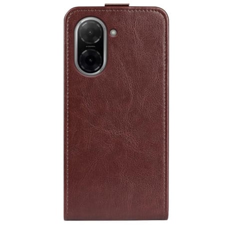 Флип-чехол R64 Texture Single на Xiaomi Redmi A5 4G 173.3mm 5G / 4G EU 173mm - коричневый