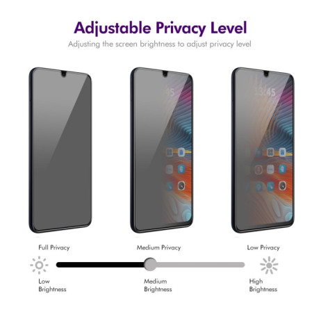 Защитное стекло ENKAY 28 Degree Privacy Screen для Xiaomi Redmi 14C/Poco C75 - черное
