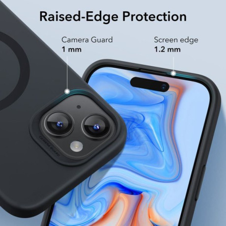 Силиконовый чехол ESR Cloud Soft with Magsafe для iPhone 15 - Black