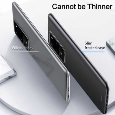 Ультратонкий чехол Baseus Wing на Samsung Galaxy S20 - черный