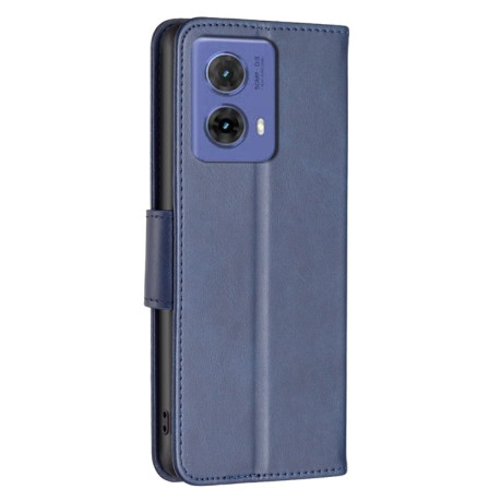 Чохол-книжка Lambskin Texture Pure Color для Motorola Moto G85 - синій