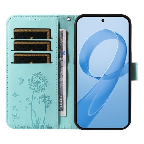 Чохол-книжка Dandelion Embossed Pattern Flip Leather для Xiaomi Redmi K90/Poco F8 Pro — зелений