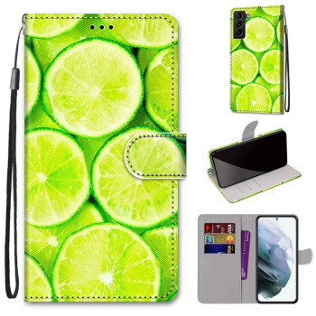 Чохол-книжка Coloured Drawing Cross Samsung Galaxy S22 Plus 5G - Lime
