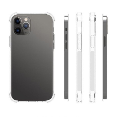 Ударозащитный силиконовый чехол Thick для iPhone 12 Pro Max-прозрачный