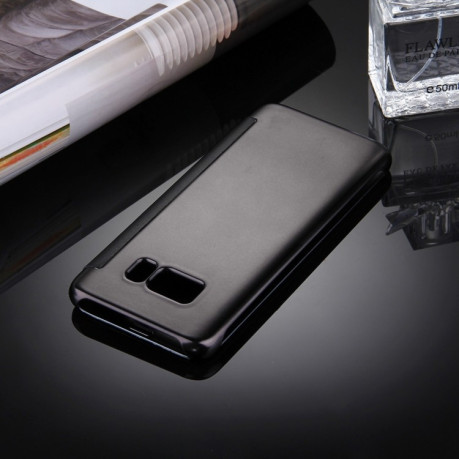 Зеркальный чехол- книжка Electroplating Mirror на Samsung Galaxy S8 / G950-черный
