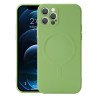 Противоударный чехол Liquid Silicone Full (Magsafe) для iPhone 12 Pro - зеленый