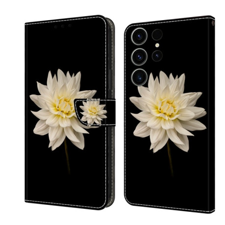 Чехол-книжка Crystal 3D Shockproof Protective Leather для Samsung Galaxy S23 FE 5G - Flower