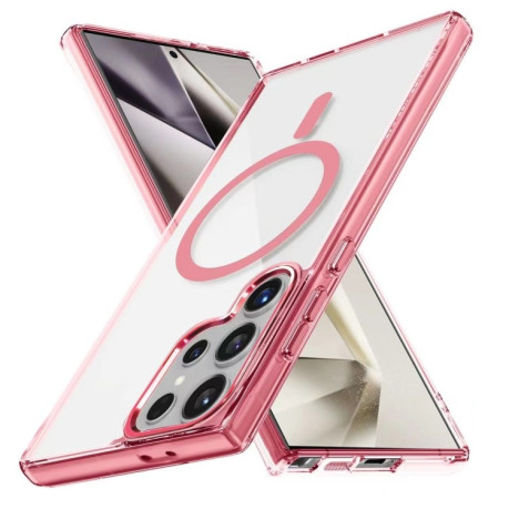 Протиударний чохол Magnetic Series TPU Hybrid Acrylic Magsafe для Samsung Galaxy A16 - рожевий