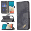 Чехол-книжка Matching Color Crocodile Texture для Samsung Galaxy A53 5G - черный