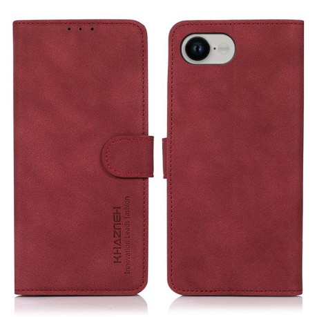 Чохол-книжка KHAZNEH Matte Texture для iPhone 16e - червоний