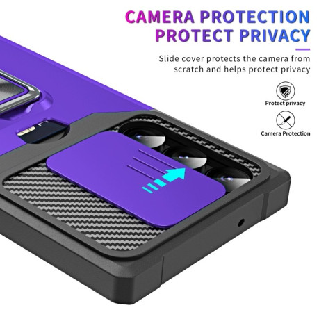 Протиударний чохол Sliding Camera Design для Samsung Galaxy S23 Ultra 5G - фіолетовий