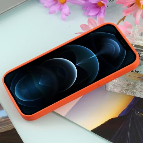 Протиударний чохол Nano Silicone (Magsafe) для iPhone 12 Pro Max - помаранчевий