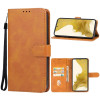 Чехол-книжка EsCase Leather для Samsung Galaxy S23 5G - коричневый