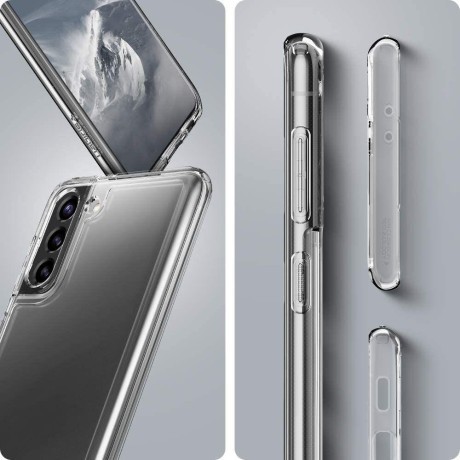 Оригинальный чехол Spigen Ultra Hybrid для Samsung Galaxy S21 - Crystal Clear