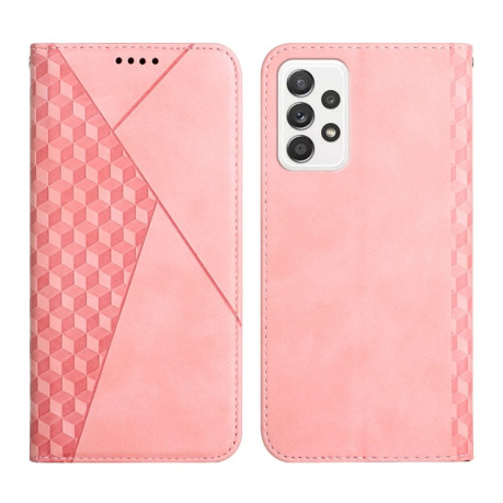 Чехол-книжка Rhombus Skin Feel на Samsung Galaxy A53 5G - розовый