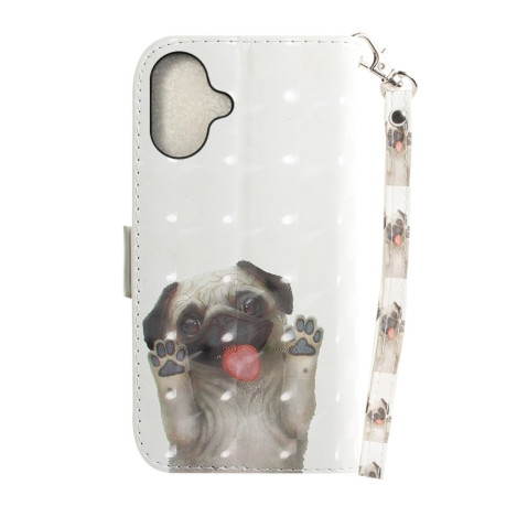 Чохол-книжка 3D Painting для iPhone 16 Plus - Pug