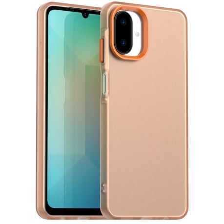 Противоударный чехол Candy Series для Samsung Galaxy A07 4G - оранжевый