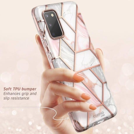 Двухсторонний чехол Supcase Cosmo для Samsung Galaxy S20 Fe Marble