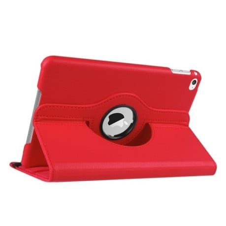 Кожаный Чехол 360 Degree Litchi Texture красный для iPad mini 4