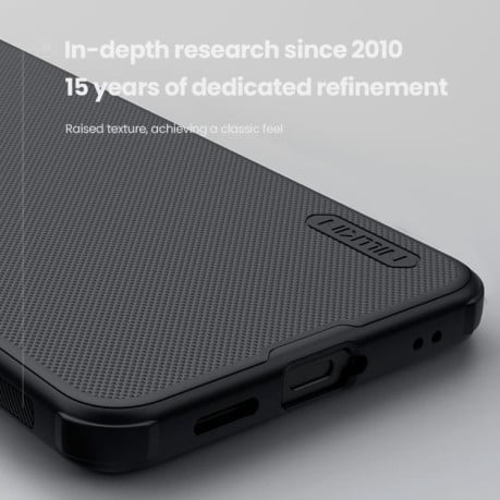Чехол NILLKIN Frosted Shield Pro гибрид с матовым покрытием на Samsung Galaxy S25 FE 5G - черный