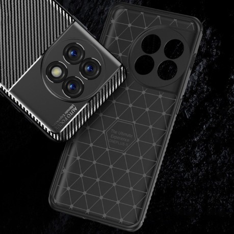 Ударозащитный чехол HMC Carbon Fiber Texture на OnePlus 11 5G - черный