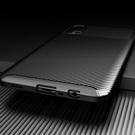 Ударозахисний чохол HMC Carbon Fiber Texture Samsung Galaxy A02 / M02 - чорний