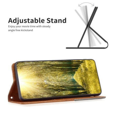 Чехол-книжка Rhombus Texture для Samsung Galaxy S24+ 5G - желтый