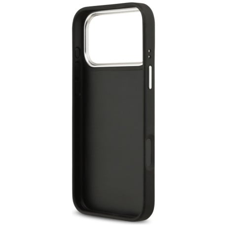 Оригинальный чехол Guess Grained Big 4G Classic Logo на iPhone 17 Pro Max - black