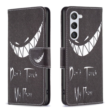 Чехол-книжка Colored Drawing Pattern для Samsung Galaxy S25 5G - Smirk
