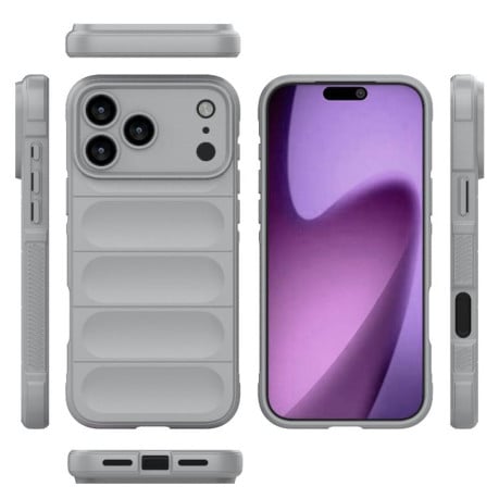 Силіконовий чохол Magic Flannel на iPhone 17 Pro Max - сірий