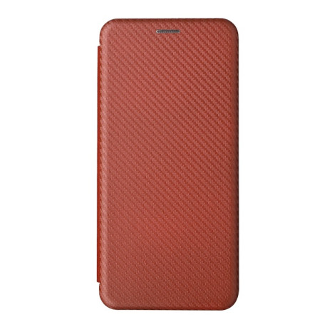 Чохол-книжка Carbon Fiber Texture на Xiaomi Redmi Note 11 Pro 5G (China)/11 Pro+ - коричневі