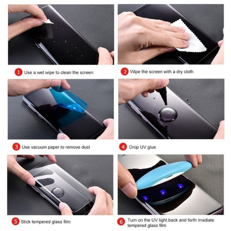 Захисно 3d скло UV Liquid Curved Tempered Glass Samsung Galaxy S9 Plus