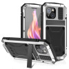 Протиударний металевий чохол R-JUST Dustproof на iPhone 15 Plus - сріблястий.