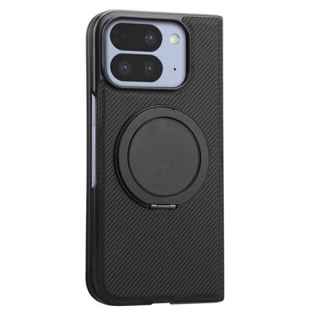 Чехол противоударный ViLi TCY Series Kevlar Leather Texture Rotating Holder на Google Pixel 10 Pro Fold — чёрный