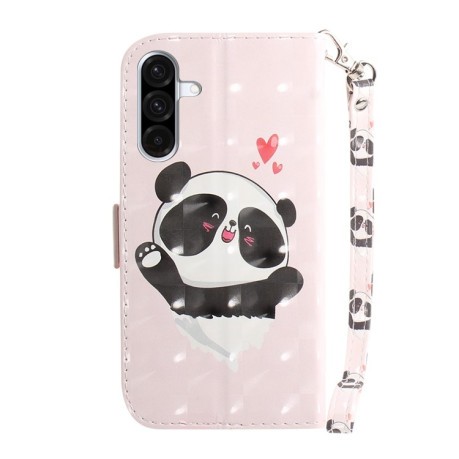 Чехол-книжка 3D Colored Horizontal Flip Leather для Samsung Galaxy A26 5G - Panda