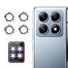 Защитное стекло на камеру ENKAY 9H Aluminium для Xiaomi 14T - серебристое