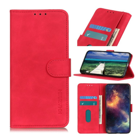 Чохол-книжка KHAZNEH Cowhide Texture на Vivo X80 Pro - червоний