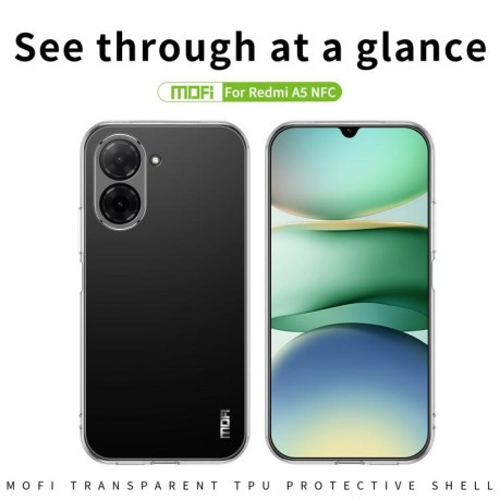 Ультратонкий чехол MOFI Ming Series для Xiaomi Redmi A5 173.3mm - прозрачный