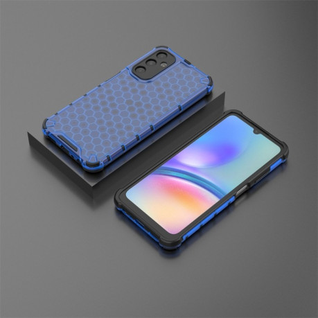 Противоударный чехол Honeycomb на Samsung Galaxy A05s - синий